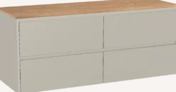 Storke Seda badkamermeubel met Panton wastafelblad voor waskom(men)
