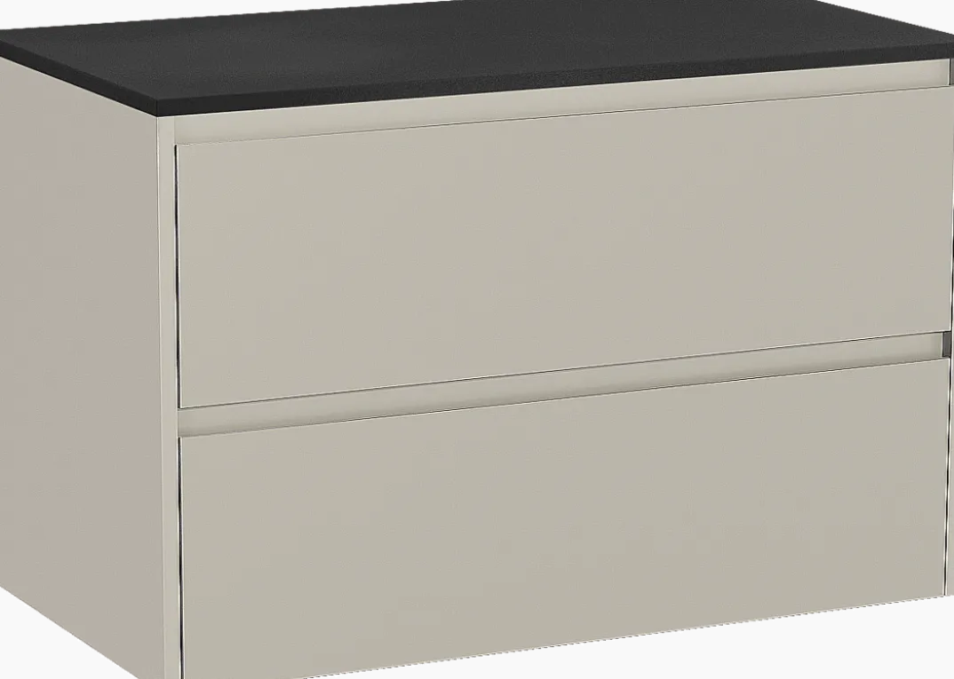 Storke Seda badkamermeubel met Panton wastafelblad voor waskom(men)