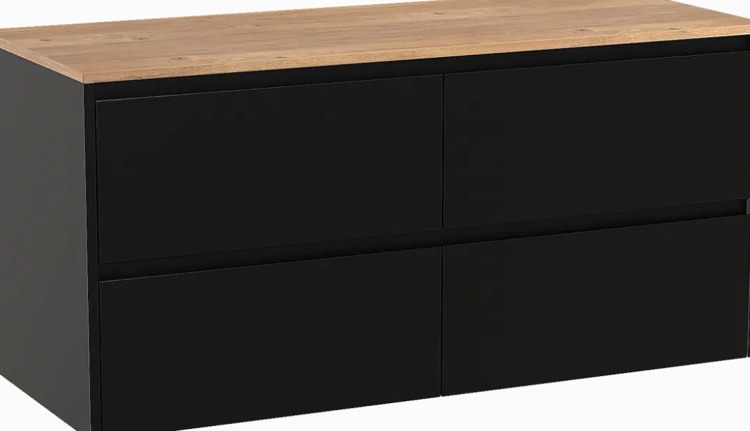 Storke Seda badkamermeubel met Panton wastafelblad voor waskom(men)