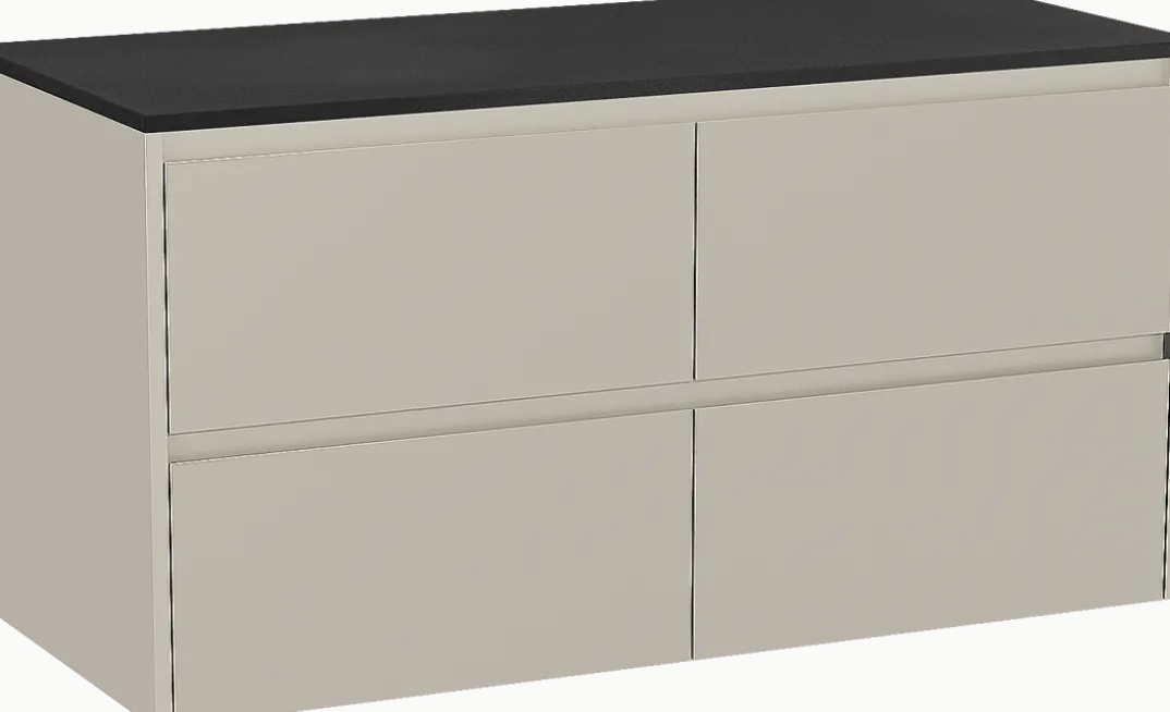 Storke Seda badkamermeubel met Panton wastafelblad voor waskom(men)