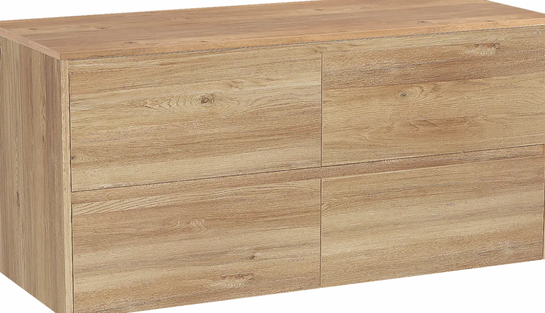 Storke Seda badkamermeubel met Panton wastafelblad voor waskom(men)