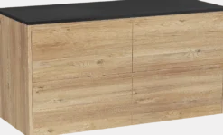 Storke Seda badkamermeubel met Panton wastafelblad voor waskom(men)