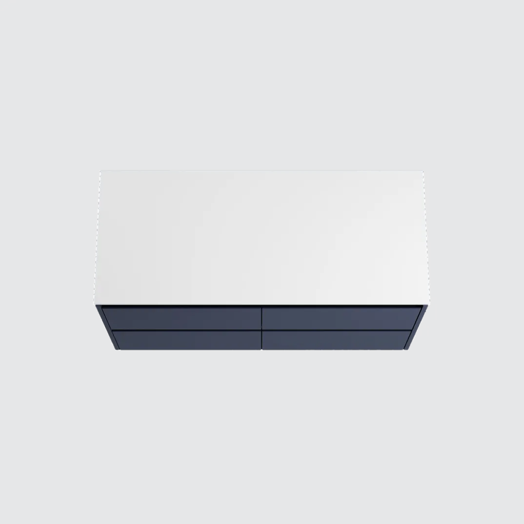 Storke Seda badkamermeubel met Tavola wastafelblad voor waskom(men)