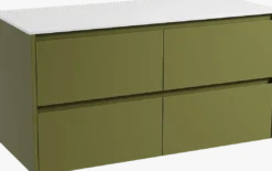 Storke Seda badkamermeubel met Tavola wastafelblad voor waskom(men)