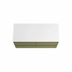 Storke Seda badkamermeubel met Tavola wastafelblad voor waskom(men)