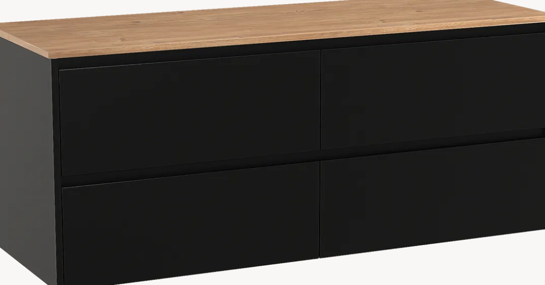 Storke Seda badkamermeubel met Panton wastafelblad voor waskom(men)