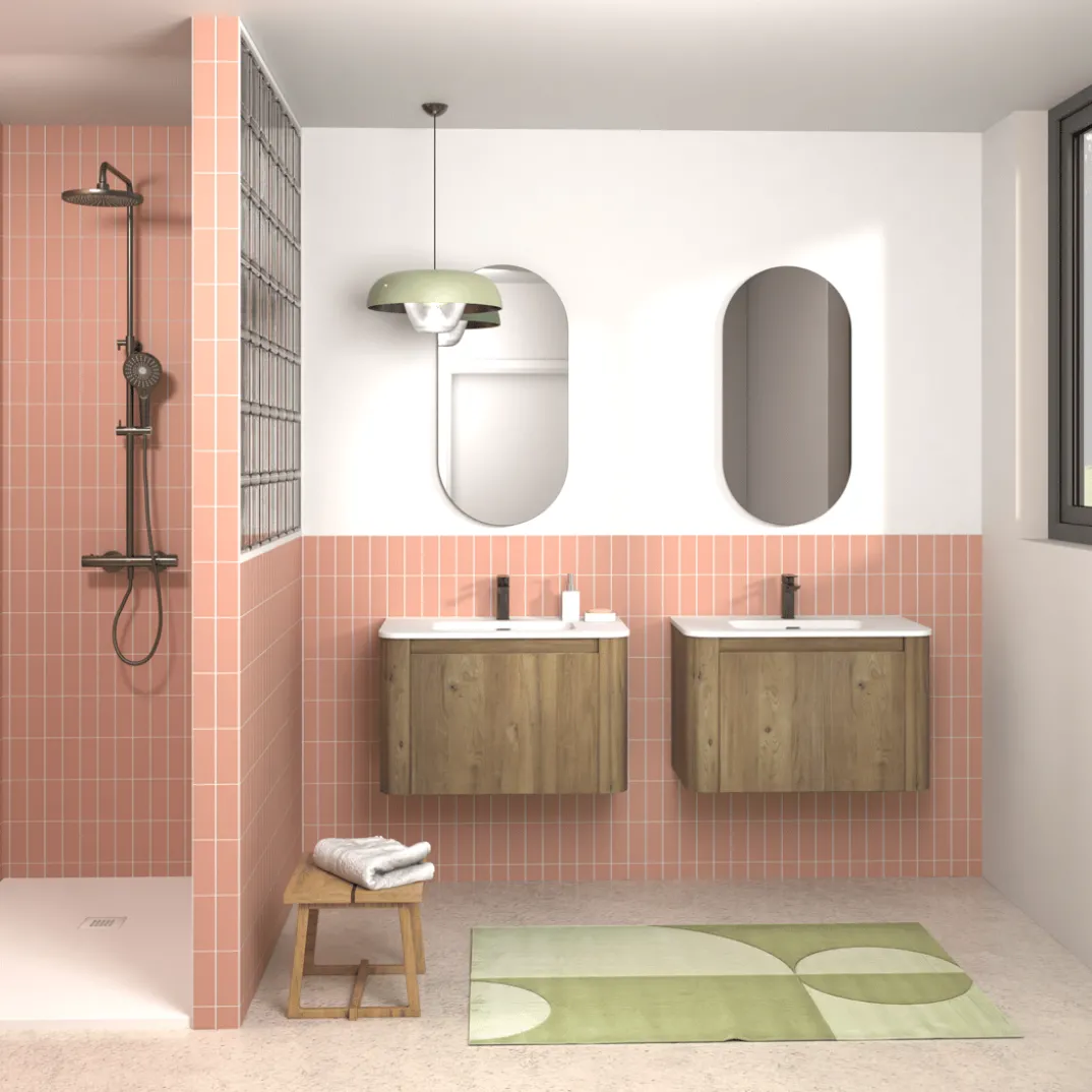 Storke Soft badkamermeubel met Kera Soft wastafel