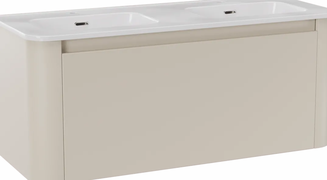 Storke Soft badkamermeubel met Kera Soft wastafel